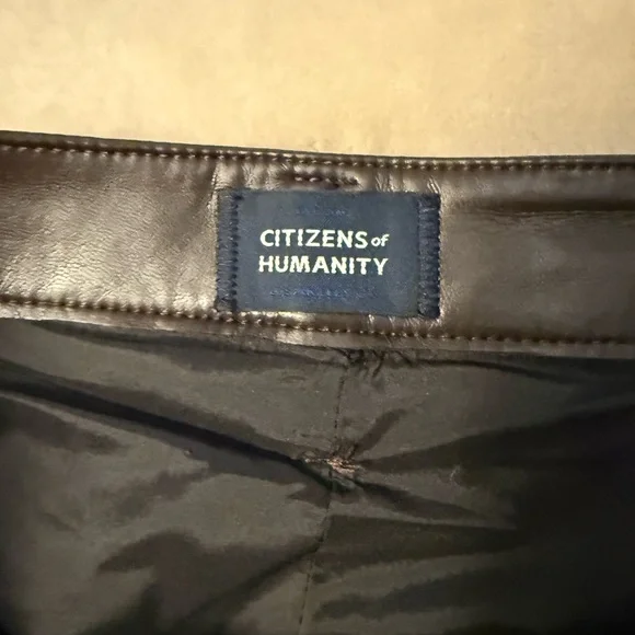 Recycled Leather Lilah Pant in Chocolate Torte CITIZENS OF HUMANITY - Picture 11 of 13